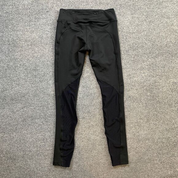 Nike Tights Women S Small Black Fast Dri Fit Low Rise Running Mesh Panels Fitted - Picture 8 of 14